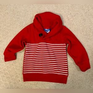 Kapital K Kids Bold Red Sweater with White Stripes